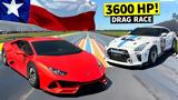 Lamborghini Huracan 2 000, Vs Nissan GT-R 1 600, 400άρι,Lamborghini Huracan 2 000, Vs Nissan GT-R 1 600, 400ari