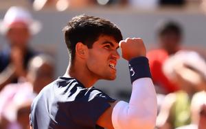 Κάρλος Αλκαράθ – Γιανίκ Σίνερ 3-2, Mεγάλη, Roland Garros, karlos alkarath – gianik siner 3-2, Megali, Roland Garros