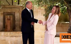 Τζόρτζια Μελόνι, Αγκαλιές, Σύνοδο, G7 - Πώς, tzortzia meloni, agkalies, synodo, G7 - pos