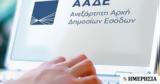 ΑΑΔΕ, Σεπτέμβριο,aade, septemvrio