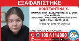 Εξαφανίστηκε, 13χρονη Κωνσταντίνα, Κατερίνη,exafanistike, 13chroni konstantina, katerini