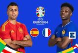 Live Ισπανία - Γαλλία, Euro 2024,Live ispania - gallia, Euro 2024