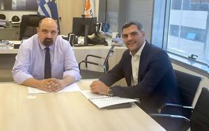 Συνάντηση, Αχαΐας ΝΔ Ανδρέα Τσώκου, Υφυπουργό Κλιματικής Κρίσης, Πολιτικής Προστασίας Χρήστο Τριαντόπουλο, synantisi, achaΐas nd andrea tsokou, yfypourgo klimatikis krisis, politikis prostasias christo trian