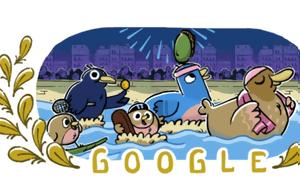 Google, Γιορτάζει, Ολυμπιακών Αγώνων 2024, Doodle, Google, giortazei, olybiakon agonon 2024, Doodle