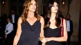 Cindy Crawford, -matchy, Kaia Gerber, Παρίσι,Cindy Crawford, -matchy, Kaia Gerber, parisi