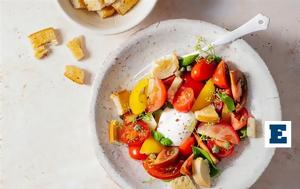 Caprese, Panzanella Δυο, Ιταλίδες, Caprese, Panzanella dyo, italides