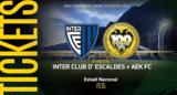 Ενημέρωση, ΑΕΚ, Ίντερ Ντ’ Εσκάλδες,enimerosi, aek, inter nt’ eskaldes