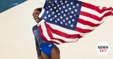 Simone Biles, Τραμπ,Simone Biles, trab