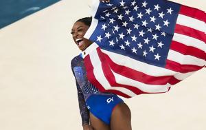 Simone Biles, Τραμπ, Simone Biles, trab