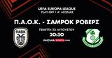 ΠΑΟΚ – Σάμροκ Ρόβερς, Play, UEFA Europa League, Novasports,paok – samrok rovers, Play, UEFA Europa League, Novasports