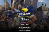 144o US Open, Grand Slam, Τσιτσιπά, Σάκκαρη, Eurosport,144o US Open, Grand Slam, tsitsipa, sakkari, Eurosport