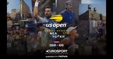 144o US Open, Grand Slam, Τσιτσιπά, Σάκκαρη, Eurosport, Nova,144o US Open, Grand Slam, tsitsipa, sakkari, Eurosport, Nova