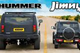 Suzuki Jimny, Hummer H2, Δαβίδ, Γολιάθ [video],Suzuki Jimny, Hummer H2, david, goliath [video]