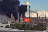 Πυρκαγιά Motor Oil, Άνοιξε, Εθνική Αθηνών-Κορίνθου,pyrkagia Motor Oil, anoixe, ethniki athinon-korinthou