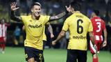 Άρης – Ολυμπιακός 2-1, Γκαρθία, Μορόν, Πειραιώτες,aris – olybiakos 2-1, gkarthia, moron, peiraiotes