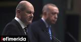 Υόρκη, Συνάντηση, Ερντογάν, Σολτς,yorki, synantisi, erntogan, solts