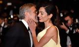 George Clooney, Μιλά, Amal,George Clooney, mila, Amal