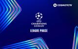 UEFA Champions League, League Phase,COSMOTE TV