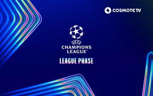 UEFA Champions League, League Phase, COSMOTE TV