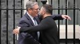 Συνάντηση Ζελένσκι, Στάρμερ, Λονδίνο - Συνεχής, Ουκρανία,synantisi zelenski, starmer, londino - synechis, oukrania