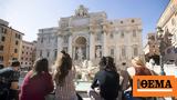 Φοντάνα, Τρέβι, Έκλεισαν,fontana, trevi, ekleisan