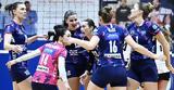 Volley League Γυναικών, ΑΟ Θήρας, ΑΕΚ, 3-0, Θέτιδα Βούλας, ΠΑΟΚ 3-2,Volley League gynaikon, ao thiras, aek, 3-0, thetida voulas, paok 3-2