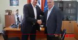 Συνάντηση Πέτρου Ψωμά, Δήμαρχο Αιγιαλείας,synantisi petrou psoma, dimarcho aigialeias