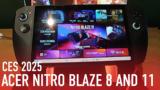 CES 2025, Hands On,Acer Nitro Blaze 11, Nitro Blaze 8