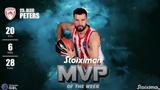 Stoiximan GBL, Πίτερς, MVP, 16ης,Stoiximan GBL, piters, MVP, 16is