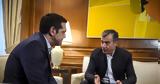 Σταύρος Θεοδωράκης, Τσίπρας, Καμμένο,stavros theodorakis, tsipras, kammeno