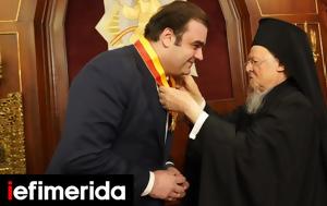 Ecumenical Patriarch Honors Greek Minister, Diaspora Clergy Support
