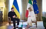 Μελόνι, Ζελένσκι, Η Ιταλία, Ουκρανία,meloni, zelenski, i italia, oukrania