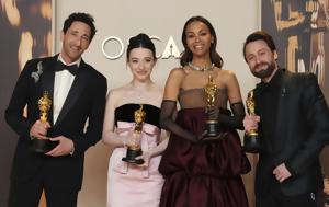 Oscars 2025, Θρίαμβος, Anora-, Oscars 2025, thriamvos, Anora-