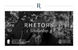 Rhetor’s Scholarship, Rhetor Scholars, ΕΚΠΑ-ΑΠΘ,Rhetor’s Scholarship, Rhetor Scholars, ekpa-apth