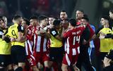 Ολυμπιακός – ΑΕΚ, Μπουνιές,olybiakos – aek, bounies