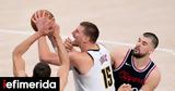 NBA, Κλίπερς, Νάγκετς, -double Γιόκιτς -Break, Νικς,NBA, klipers, nagkets, -double giokits -Break, niks