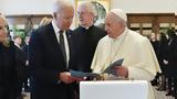 Παρών, Φραγκίσκου, Τζο Μπάιντεν, Ρώμη,paron, fragkiskou, tzo bainten, romi