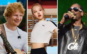 Περιοδικό Time, Ed Sheeran Rosé, Hozier, 100, 2025, periodiko Time, Ed Sheeran Rosé, Hozier, 100, 2025