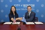 Athens, Boston Unite,New Partnership, Tackle Urban Challenges