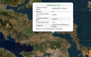 Σεισμός 31 Ρίχτερ, Εύβοια, Αττική, seismos 31 richter, evvoia, attiki