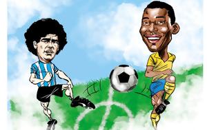 Ο Πελέ, Βραζιλία –, Μαραντόνα, o pele, vrazilia –, marantona
