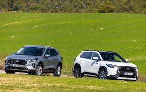 Συγκρίνουμε C-SUV, Toyota Corolla Cross, Ford Kuga, sygkrinoume C-SUV, Toyota Corolla Cross, Ford Kuga