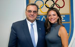 EOE, Μαρία Μενούνος Πρέσβης, Ελληνικής Ολυμπιακής Επιτροπής, Λος Άντζελες 2028, EOE, maria menounos presvis, ellinikis olybiakis epitropis, los antzeles 2028