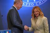 Μελόνι, Ερντογάν, Κωνσταντινούπολη,meloni, erntogan, konstantinoupoli
