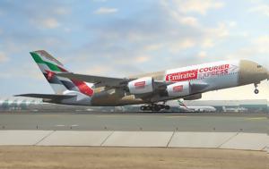 Emirates, A380, Courier Express