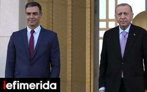Τουρκία, Συνάντηση, Ρετζέπ Ταγίπ Ερντογάν, Ισπανό, Πέδρο Σάντσεθ, tourkia, synantisi, retzep tagip erntogan, ispano, pedro santseth