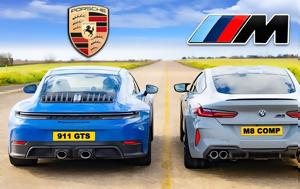 Porsche 911 GTS Vs BMW M8 Competition, Ποιο, Porsche 911 GTS Vs BMW M8 Competition, poio