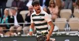Σίνερ - Αλκαράθ 2-3, Roland Garros,siner - alkarath 2-3, Roland Garros