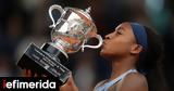 Κόκο Γκοφ, Roland Garros -, [βίντεο],koko gkof, Roland Garros -, [vinteo]