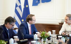 Συνάντηση Μητσοτάκη, CEO, RWE, Μακεδονία, synantisi mitsotaki, CEO, RWE, makedonia